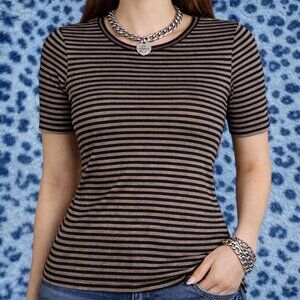 Mossimo Women's Brown and Black Shirt